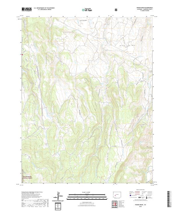 Poison Draw 2022 topographic map thumbnail