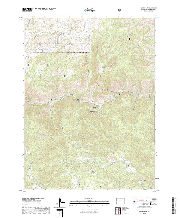 Poudre Park 2022 topographic map thumbnail