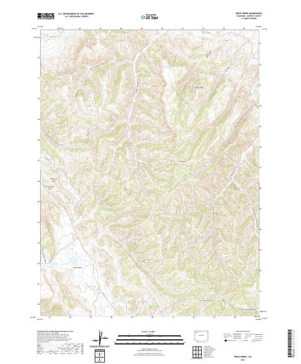 Price Creek topographic map thumbnail