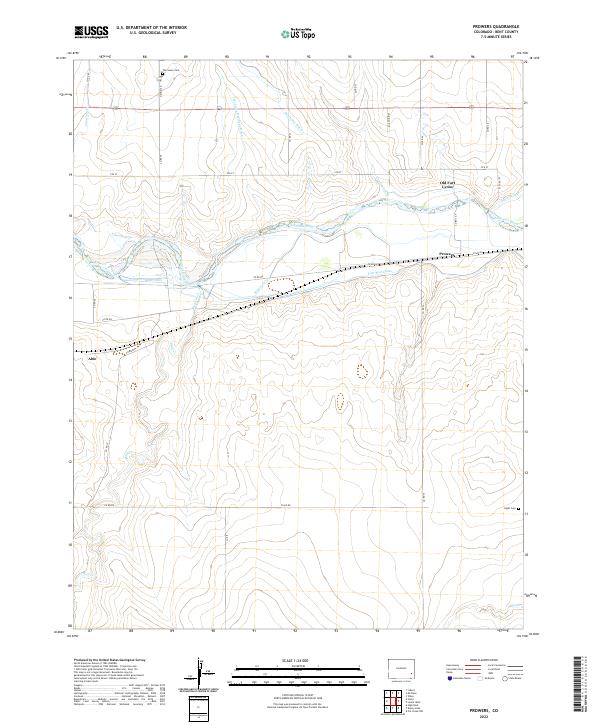 Prowers 2022 topographic map thumbnail