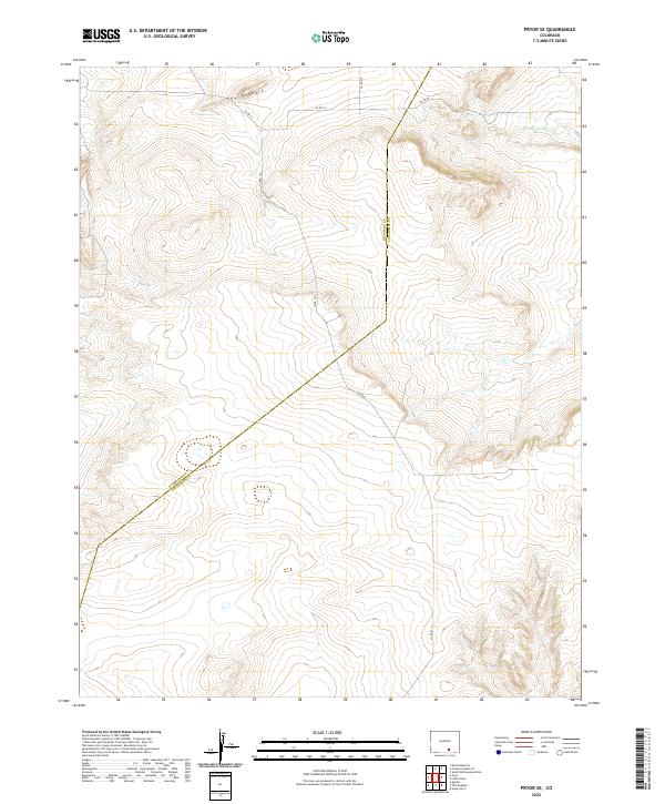 Pryor SE topographic map thumbnail