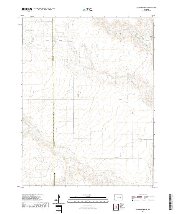 Punkin Center NW topographic map thumbnail