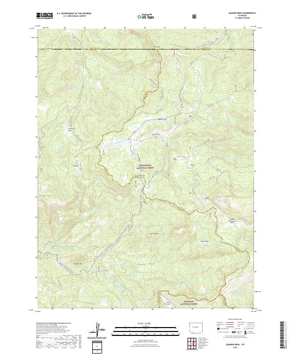 Quaker Mesa 2022 topographic map thumbnail