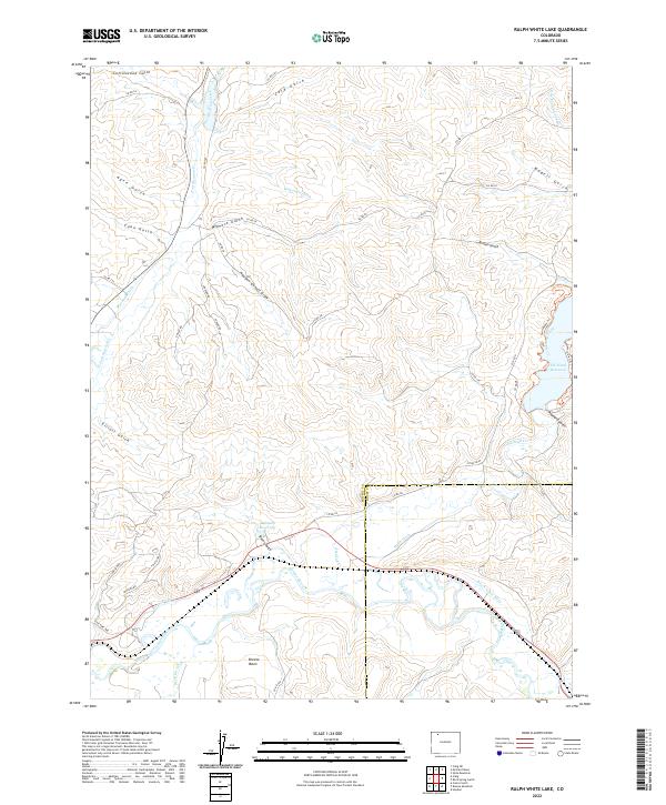 Ralph White Lake topographic map thumbnail