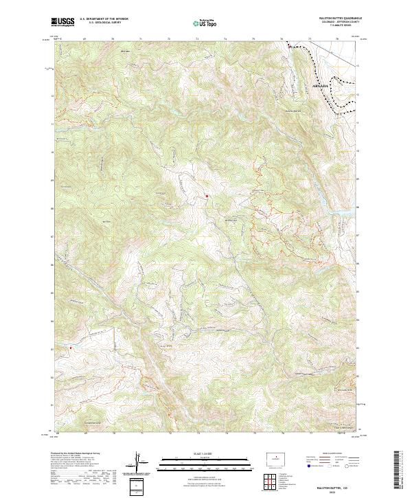 Ralston Buttes topographic map thumbnail