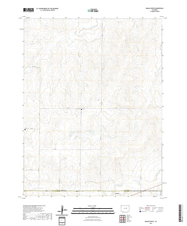 Ramah North 2022 topographic map thumbnail