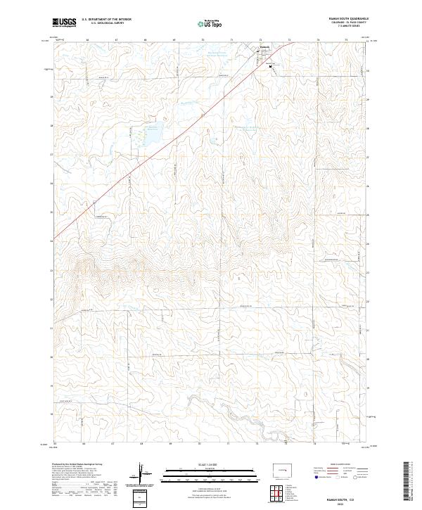 Ramah South 2022 topographic map thumbnail