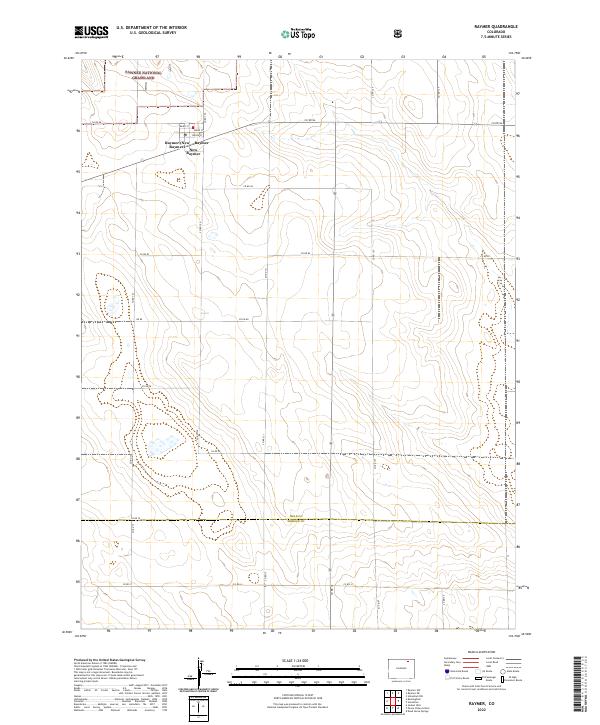Raymer 2022 topographic map thumbnail