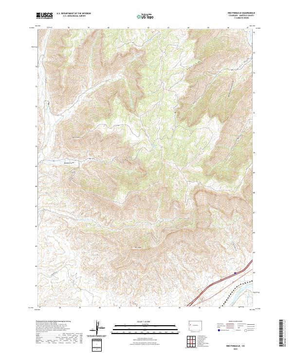 Red Pinnacle 2022 topographic map thumbnail