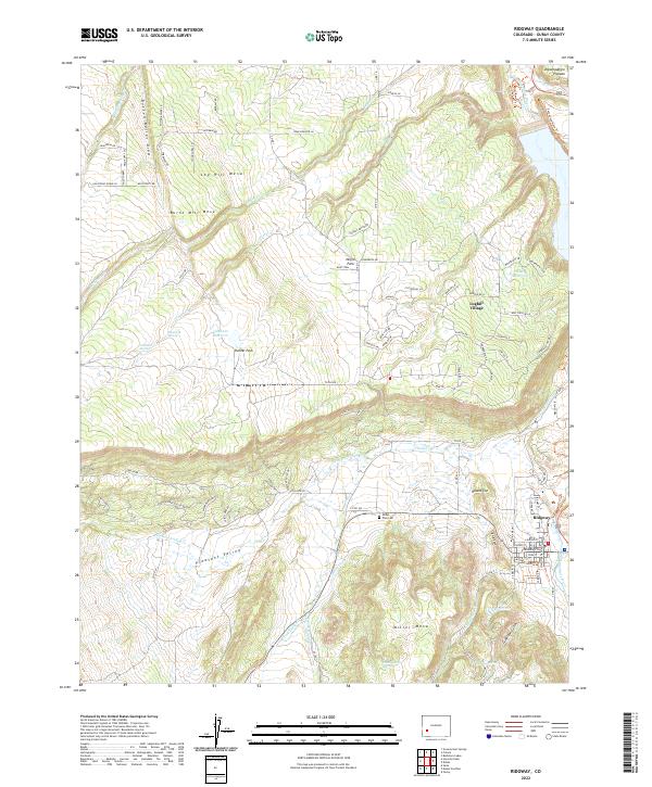 Ridgway 2022 topographic map thumbnail