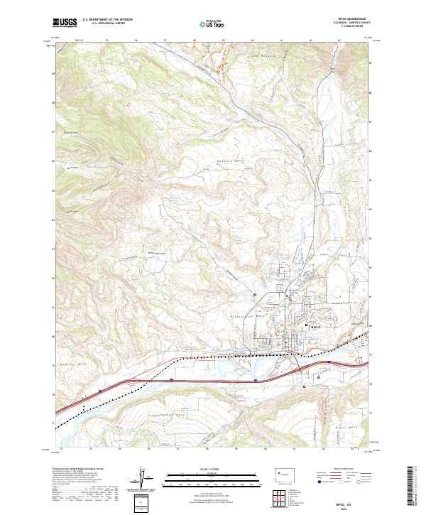 Rifle 2022 topographic map thumbnail