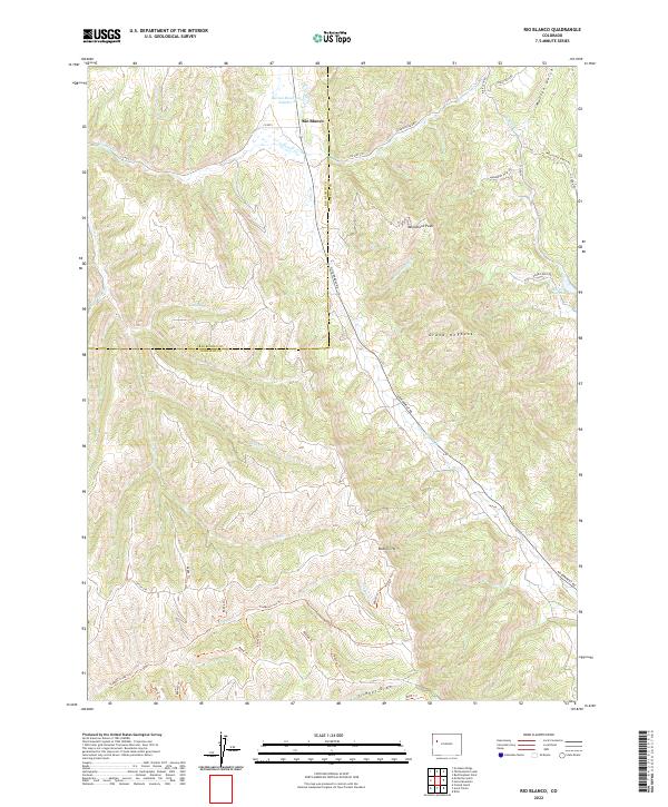 Rio Blanco 2022 topographic map thumbnail