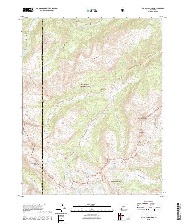 Rio Grande Pyramid topographic map thumbnail