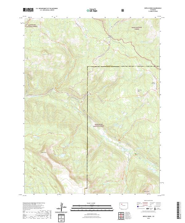 Ripple Creek 2022 topographic map thumbnail