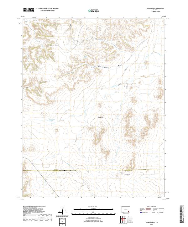 Rock Canyon 2022 topographic map thumbnail