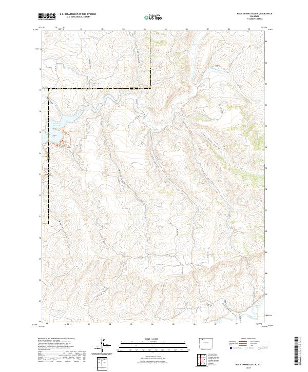 Rock Spring Gulch 2022 topographic map thumbnail