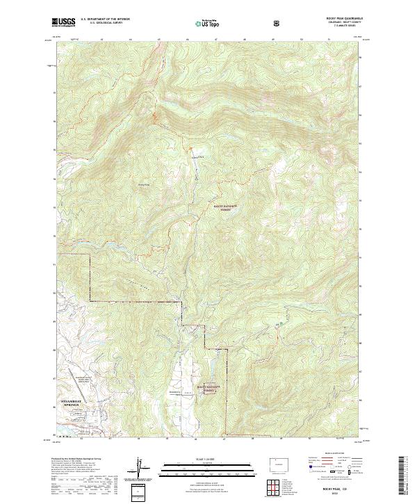 Rocky Peak 2022 topographic map thumbnail