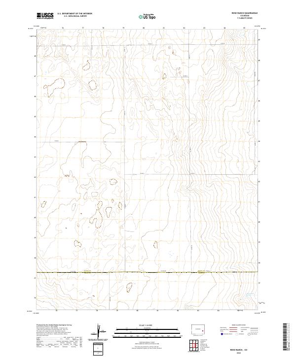 Rose Ranch 2022 topographic map thumbnail