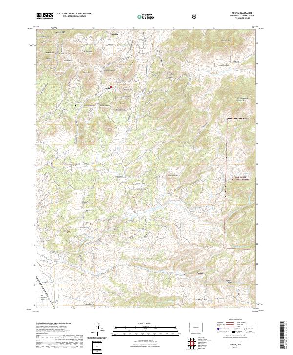 Rosita 2022 topographic map thumbnail