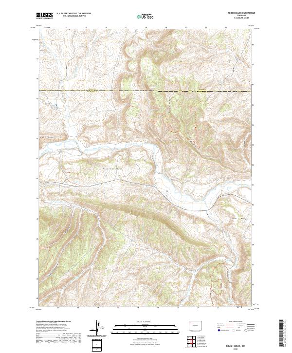 Rough Gulch 2022 topographic map thumbnail