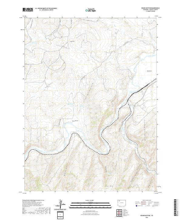 Round Bottom 2022 topographic map thumbnail
