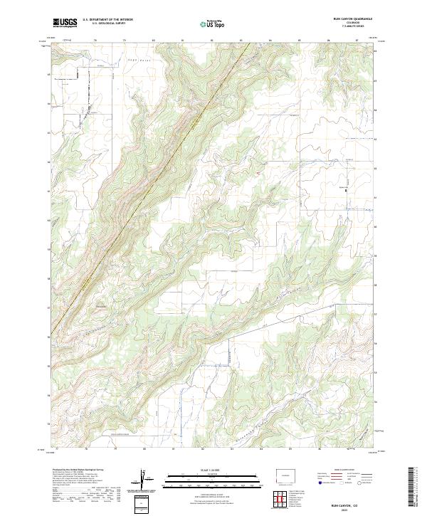 Ruin Canyon 2023 topographic map thumbnail