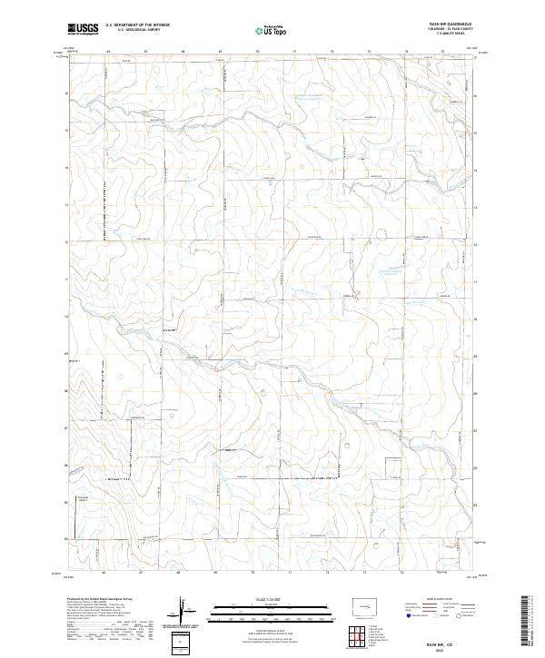Rush NW 2022 topographic map thumbnail
