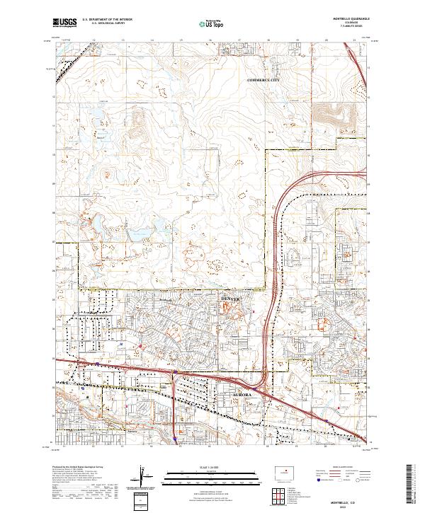 Montbello 2022 topographic map thumbnail