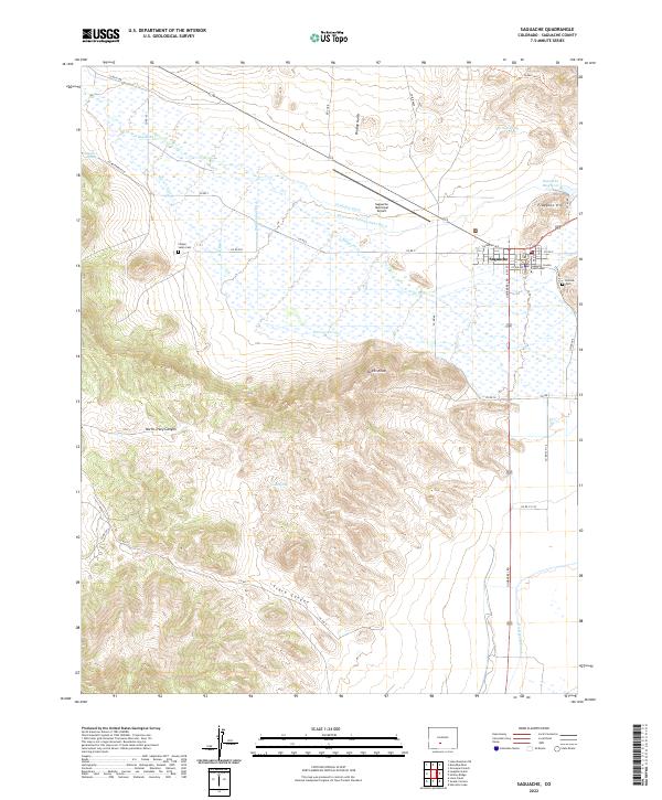 Saguache topographic map thumbnail