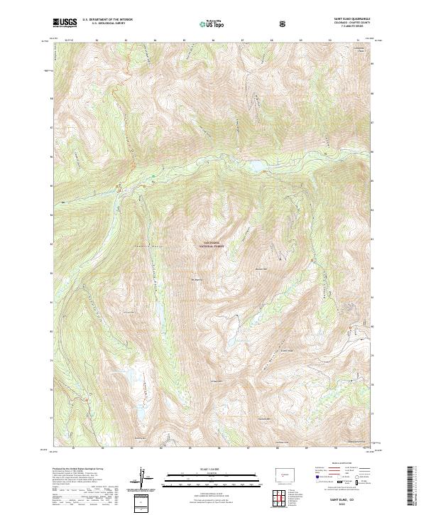 Saint Elmo 2022 topographic map thumbnail