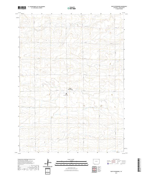 Saint Petersburg topographic map thumbnail