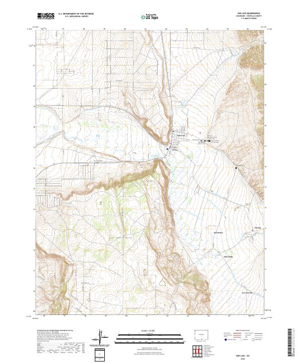 San Luis topographic map thumbnail