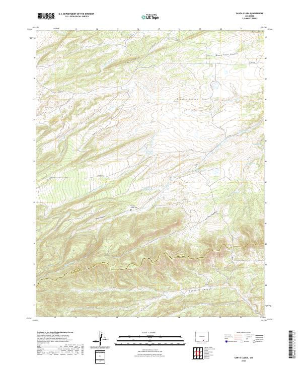 Santa Clara topographic map thumbnail