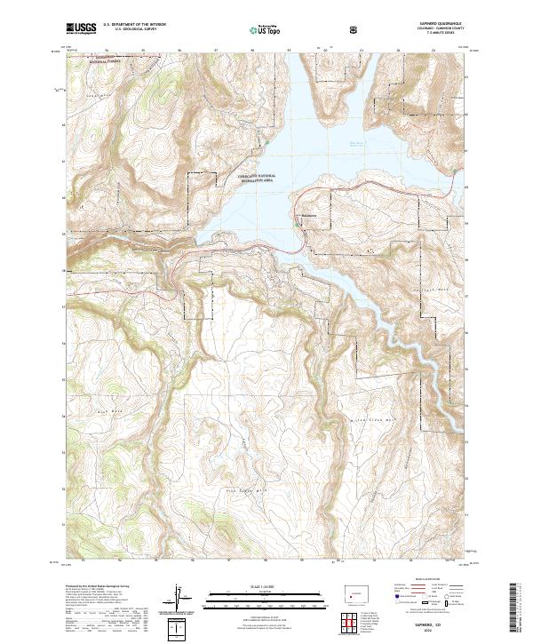 Sapinero 2022 topographic map thumbnail