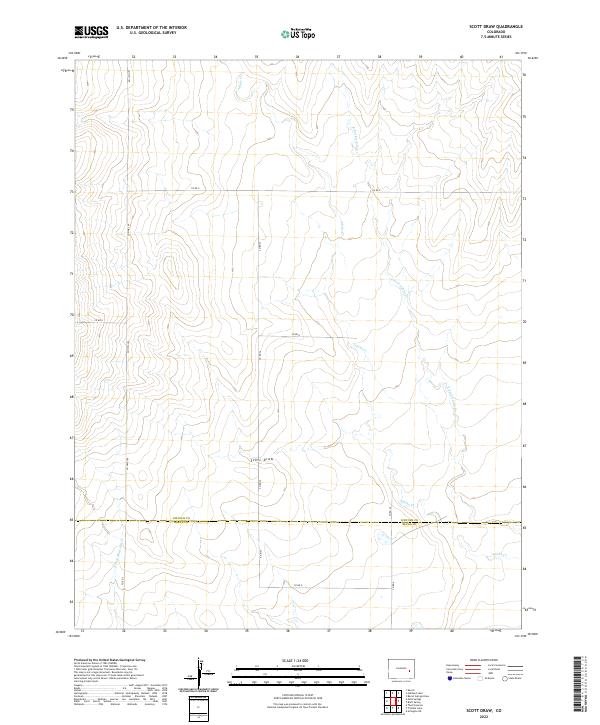 Scott Draw 2022 topographic map thumbnail