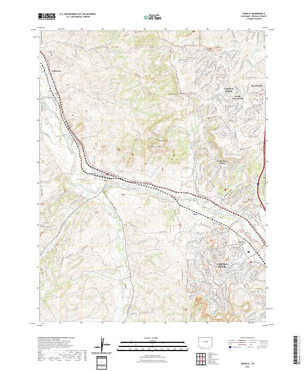 Sedalia 2022 topographic map thumbnail