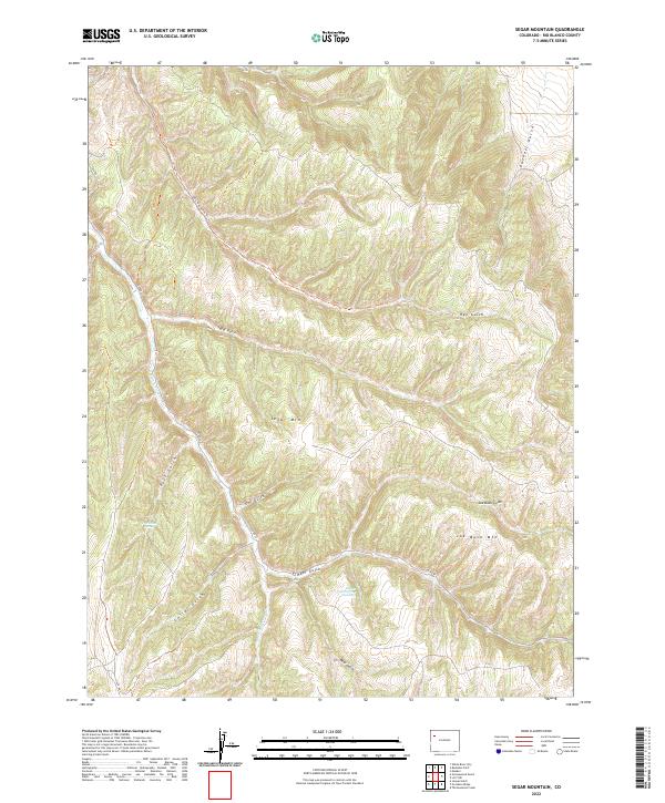 Segar Mountain 2022 topographic map thumbnail
