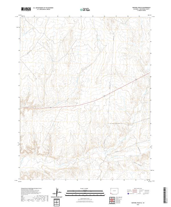 Sentinel Peak SE topographic map thumbnail
