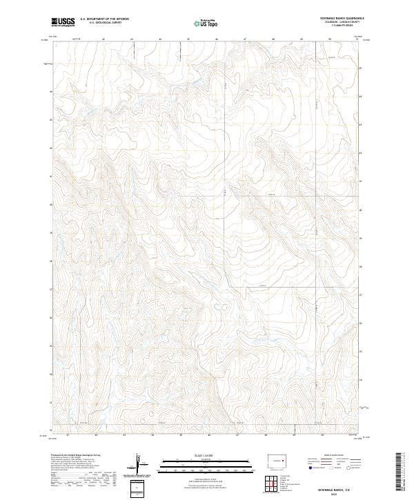 Sevenmile Ranch 2022 topographic map thumbnail