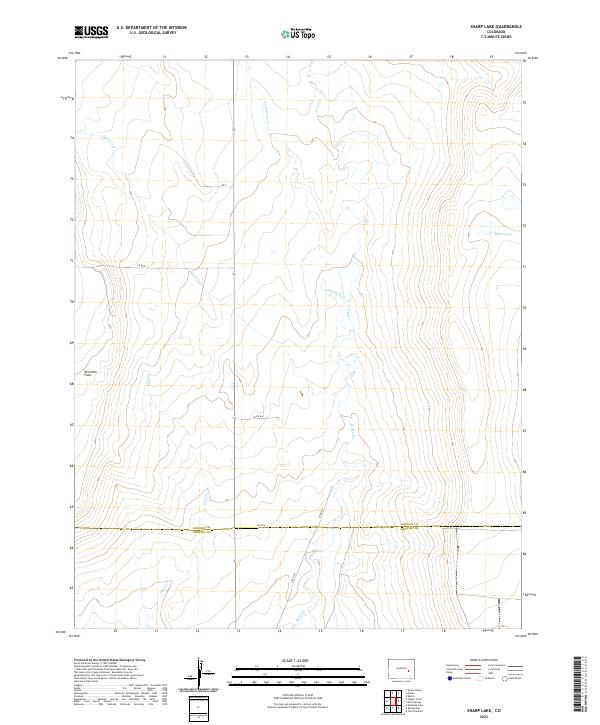 Sharp Lake 2022 topographic map thumbnail