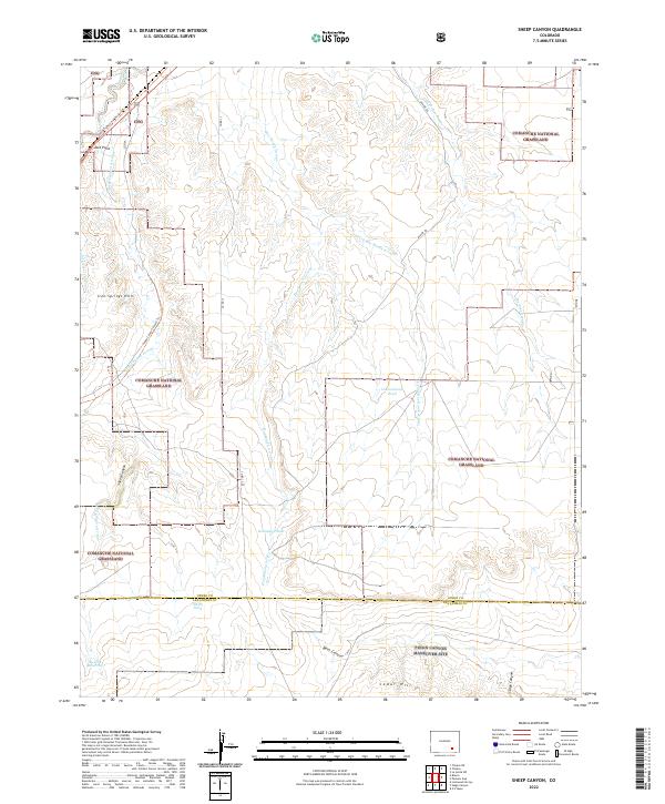 Sheep Canyon 2022 topographic map thumbnail