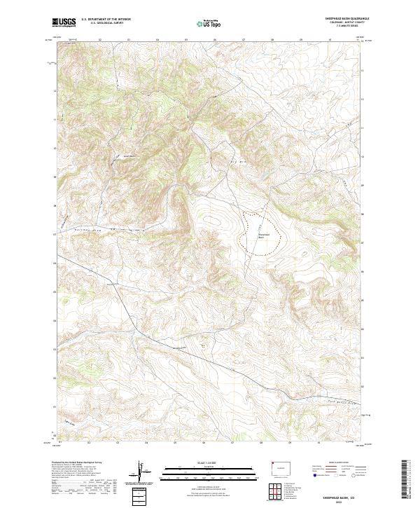 Sheephead Basin 2022 topographic map thumbnail