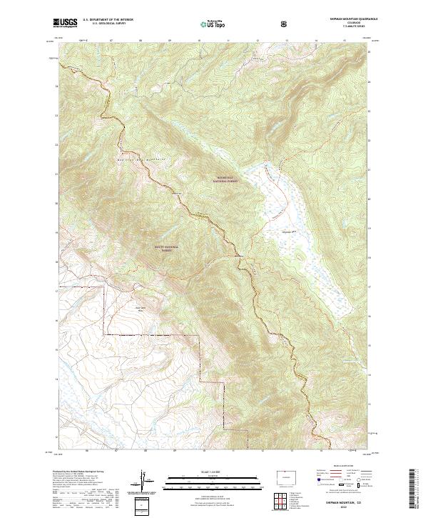 Shipman Mountain topographic map thumbnail