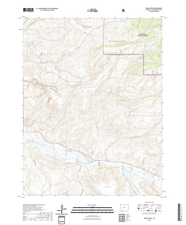 Signal Peak topographic map thumbnail
