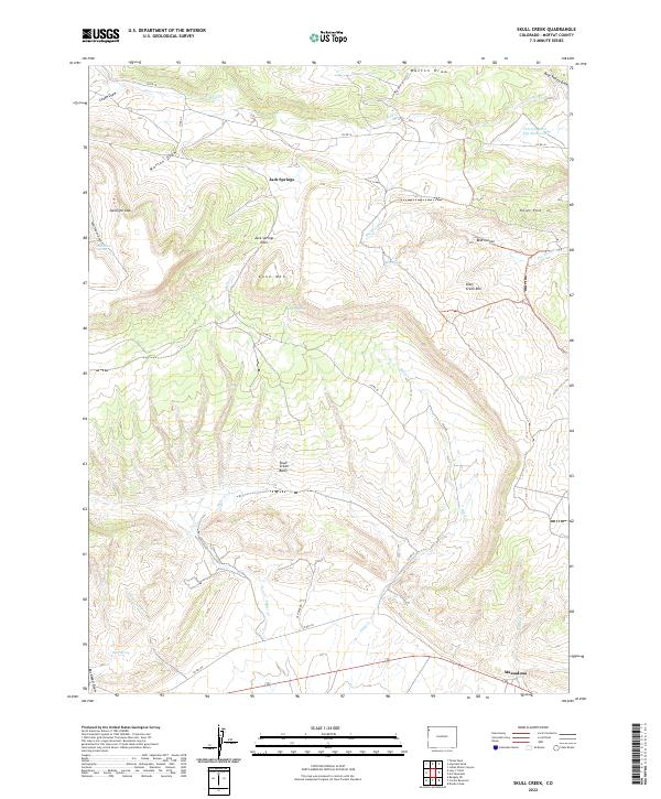 Skull Creek topographic map thumbnail