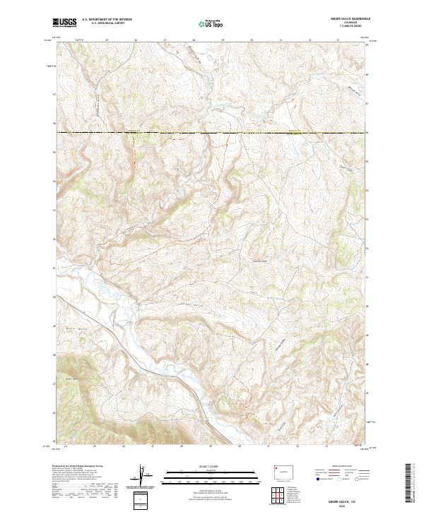 Smizer Gulch 2022 topographic map thumbnail