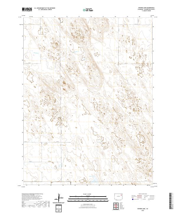 Snyder Lake 2022 topographic map thumbnail