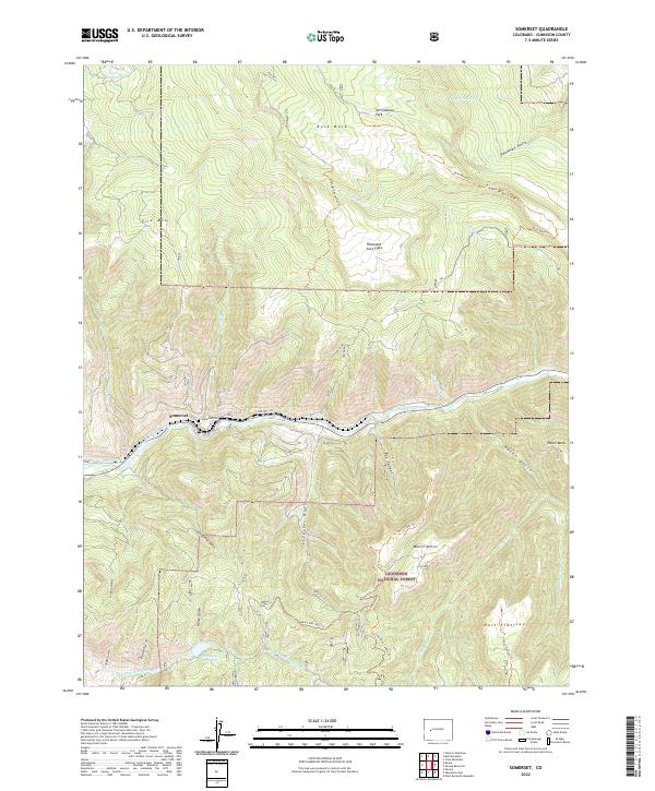 Somerset topographic map thumbnail