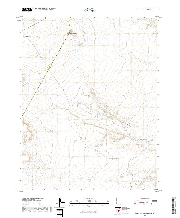 South Rattlesnake Butte topographic map thumbnail