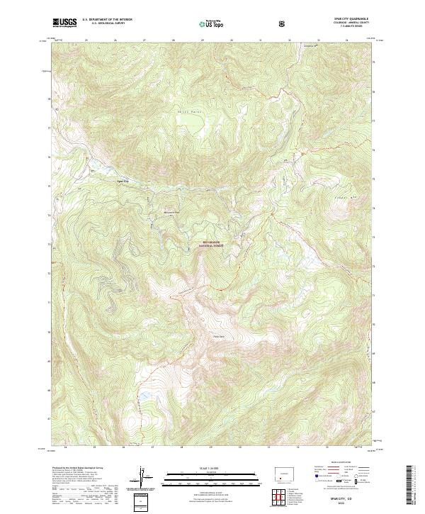 Spar City topographic map thumbnail